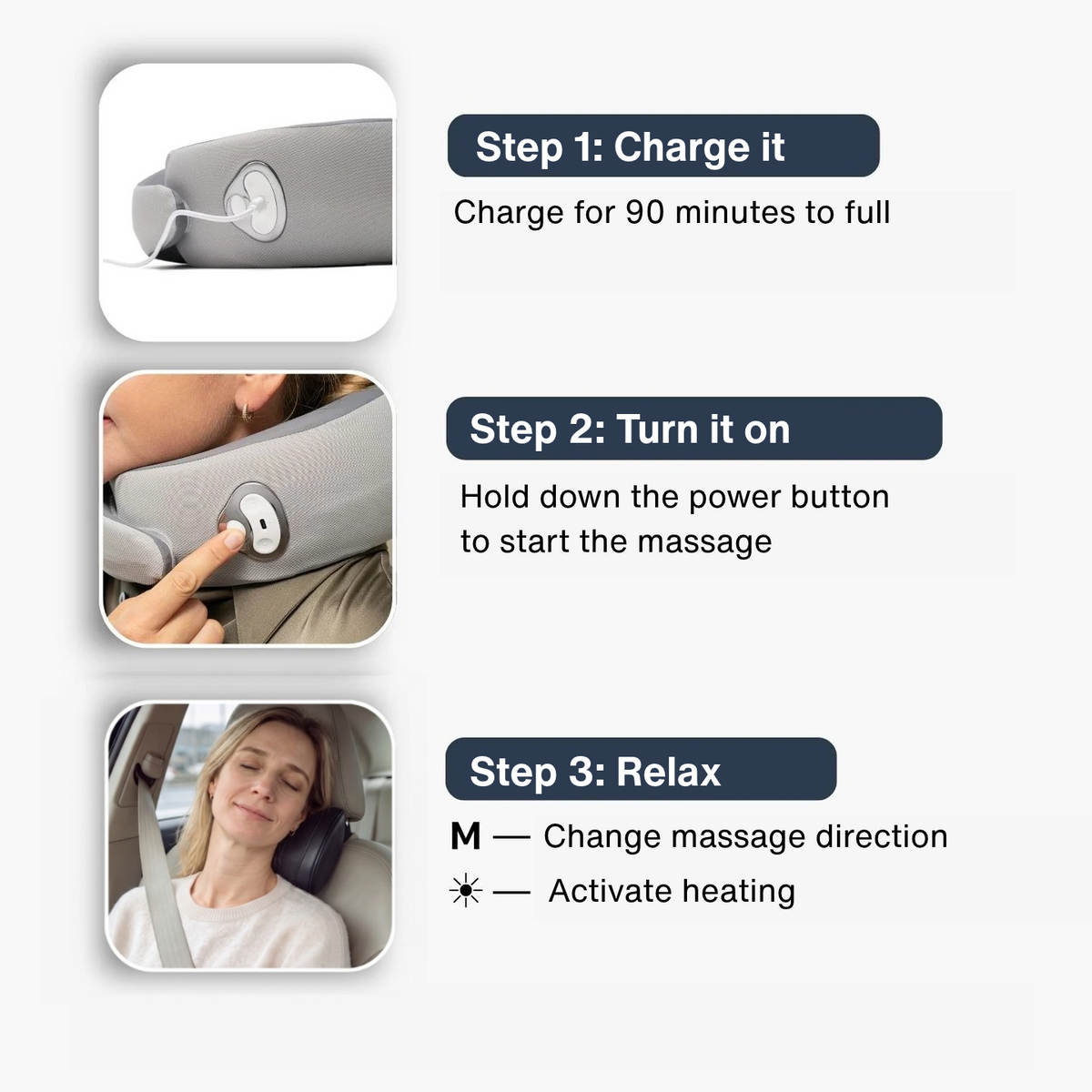 Velomy™ Massage Headrest